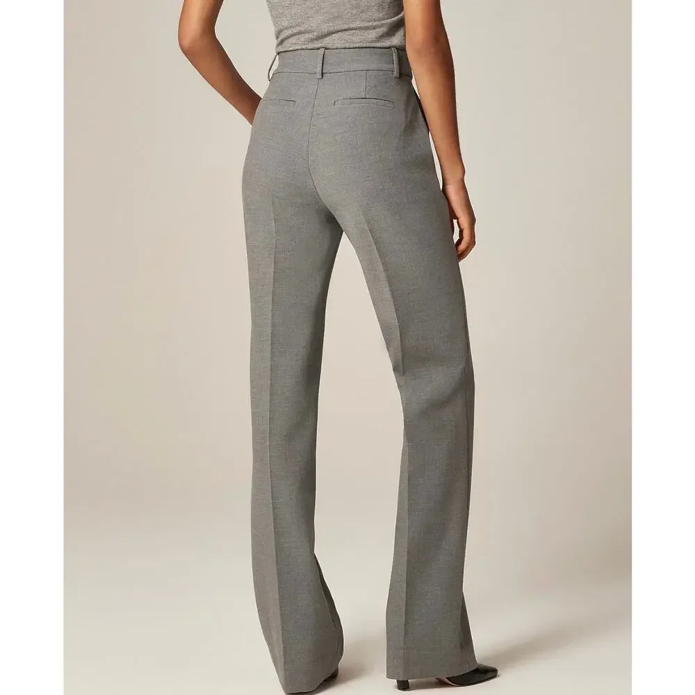 J. Crew Natalia pant in four-season stretch Heather Smoked Graphite NWT size 00P